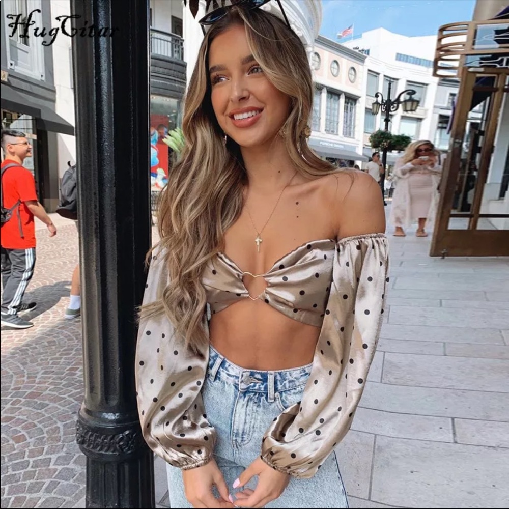 Long sleeve cropped top